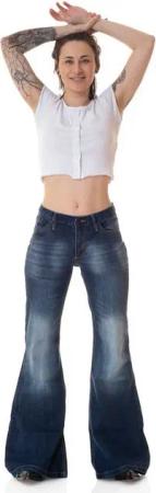 Comycom Schlagjeans Damen Jeans STAR BURN