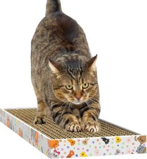 DecoHomeTextil Heimtextilmanufaktur Kratzbrett für Katzen, Kratzpappe Kratzmatte Krallenpflege