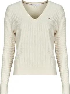 Tommy Hilfiger Pullover CO CABLE FINE GG V-NK LS SWT
