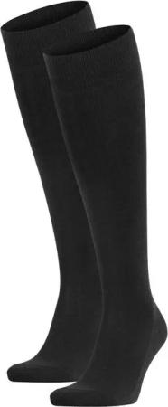 FALKE Kniestrümpfe Herren Socken 2er Pack Baumwolle FALKE Family KH (Packung, 2er Pack)