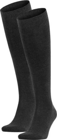 FALKE Kniestrümpfe Herren Socken 2er Pack Baumwolle FALKE Family KH (Packung, 2er Pack)