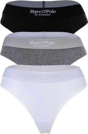 Marc O'Polo String Damen String 3er Pack Baumwolle (Packung, 3er Pack)