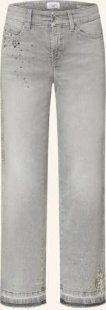 CAMBIO Straight Jeans PARIS mit Schmucksteinen