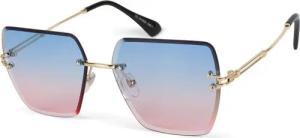 styleBREAKER Sonnenbrille Rahmenlose Rechteckige Sonnenbrille mit Diamant Schliff (1-St)