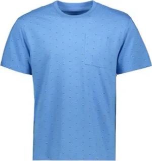 Tom Tailor T-Shirt T-Shirt Kurzarmshirt gepunktet mit Brusttasche