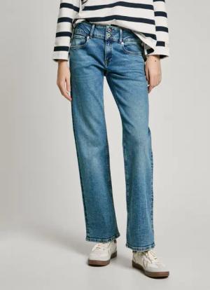 Pepe Jeans Gerade Jeans "STRAIGHT JEANS LW", mit doppeltem Knopfverschluss