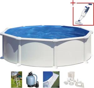 Gre Rundpool "ATLANTIS inkl. Zubehör", (Set, 5 tlg.), Höhe: 132 cm, in versch. Größen