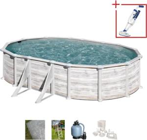 Gre Ovalpool "GROENLANDIA", (Komplett-Set, 5 tlg.), Höhe: 132 cm, in versch. Größen erhältlich