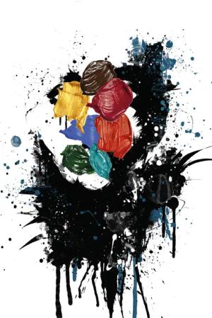 queence Leinwandbild "Kunstwerk", Kunst-Abstrakt-Abstrakte-klassische Fantasie, Premium-Leinwandstoff, Handarbeit aus Deutschland