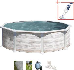 Gre Rundpool "Groenlandia inkl. Zubehör", (Set, 5 tlg.), Höhe: 132 cm, in versch. Größen erhältlich