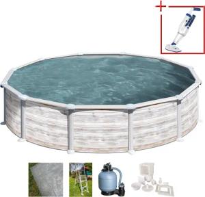 Gre Rundpool "Groenlandia inkl. Zubehör", (Set, 5 tlg.), Höhe: 132 cm, in versch. Größen erhältlich