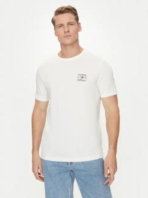 Tommy Hilfiger T-Shirt Stack MW0MW38622 Weiß Regular Fit