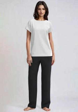 JOOP! Homewearhose Cosy mit elegantem High-Waist-Design
