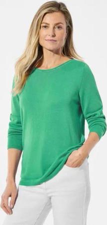 GOLDNER Strickpullover Strickpullover mit U-Boot-Ausschnitt