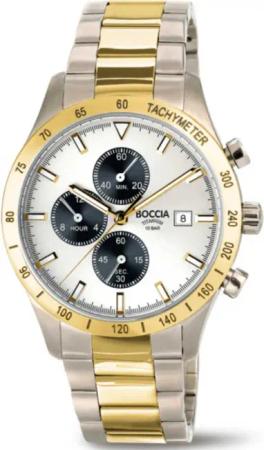 Boccia 3739-04 Herrenuhr Titanium Chronograph 40mm 10ATM