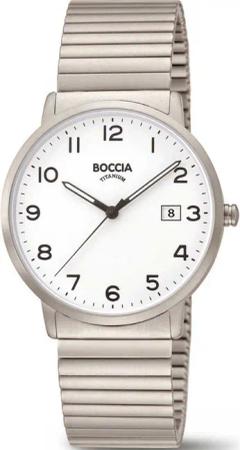 Boccia 3660-01 Herrenuhr Titanium Zugbanduhr 39mm 5ATM