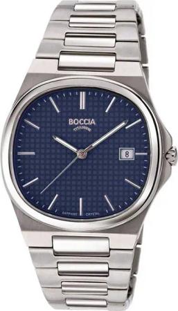 Boccia 3657-02 Herrenuhr Titanium Saphirglas 39mm 5ATM