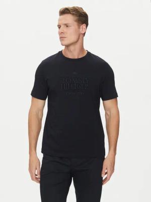 Tommy Hilfiger T-Shirt Embroidery Logo MW0MW38620 Dunkelblau Regular Fit