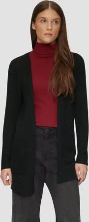 s.Oliver Strickjacke Strickjacke mit aufgesetzten Taschen (1-tlg) Feinstrick