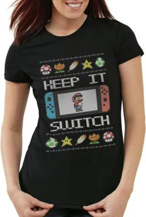 style3 T-Shirt Keep it Switch Ugly Sweater lite x-mas pulli weihnachtsbaum