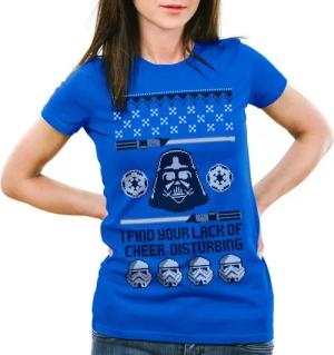 style3 T-Shirt Lichtschwert Ugly Sweater star vader sith wars pulli weihnachtsbaum
