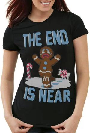 style3 T-Shirt The end is near Ugly Sweater weihnachtsmarkt pfefferkuchen xmas pulli
