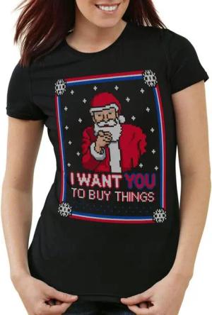 style3 T-Shirt Buy Things Ugly Sweater weihnachtsmann nikolaus x-mas pulli sweater