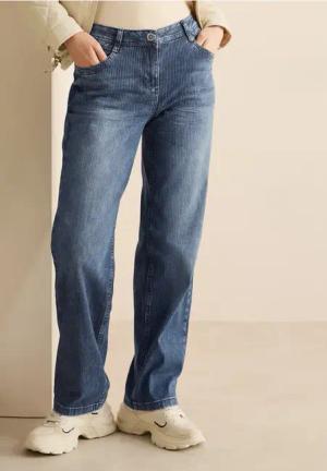 Cecil Damen Straight Leg Jeans in Blau, Gr: 31