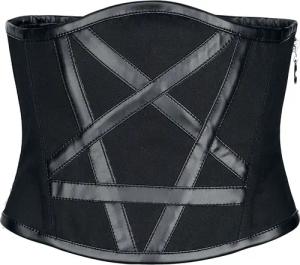 Gothicana by EMP - Gothic Korsage - Unterbrustkorsage - S bis M - für Damen - Größe M - schwarz