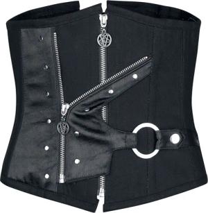 Gothicana by EMP - Gothic Korsage - Vollbrustkorsage - S bis XXL - für Damen - Größe L - schwarz
