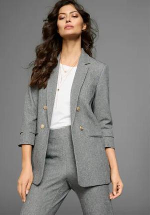 Laura Scott Longblazer, mit goldfarbenden Knöpfen
