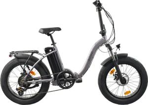 LLobe E-Bike "Elektro Faltrad 20" Terrain grau", Shimano, Tourney, Heckmotor 250 W