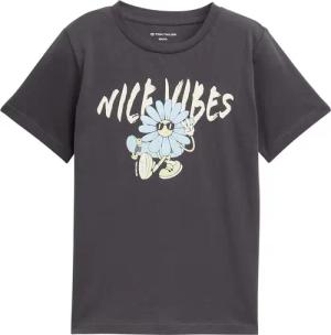 TOM TAILOR Jungen T-Shirt mit Print, grau, Uni, Gr. 116/122