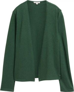 TOM TAILOR Damen Basic Cardigan, grün, Uni, Gr. M