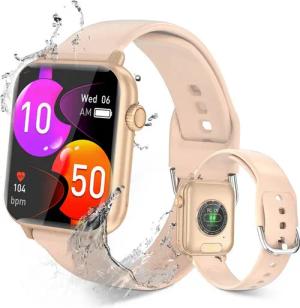 BRAIDOL Smartwatch Damen Herren, Fitness Tracker Uhr mit Anruffunktion Smartwatch (5 cm/1.96 Zoll Full-Touch Zoll) IP67 Wasserdicht Fitness Uhr,Frauengesundheit,Fitness Tracker mit Schrittzähler, Always-on-Screen-Funktion, Sportuhren mit Herzfrequenzmessu