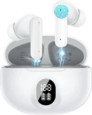 walkbee Kopfhörer, TWS In-Ear-Kopfhörer,Bluetooth 5.3,HiFi Stereo In-Ear-Kopfhörer (Bluetooth Kopfhörer mit HD Mikrofon,True Wireless, Noise Cancelling, Sprachsteuerung,Ultraleicht Ohrhörer)