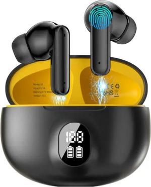 walkbee Kopfhörer, TWS In-Ear-Kopfhörer,Bluetooth 5.3,HiFi Stereo In-Ear-Kopfhörer (Bluetooth Kopfhörer mit HD Mikrofon,True Wireless, Noise Cancelling, Sprachsteuerung,Ultraleicht Ohrhörer)
