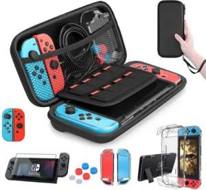 BRAIDOL Switch-Controller, Spielekonsolen-Tasche, Nintendo Switch Zubehör Nintendo-Controller (10 er-Set) Nintendo Switch Case, Nintendo Switch Schutzhülle, Spielekonsolen Tasche, Switch Tasche)