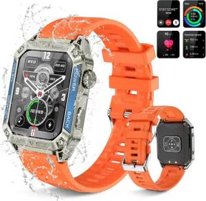 BRAIDOL Smartwatch,Fitness Tracker uhr für Damen Herren mit Telefonfunktion Smartwatch (4.8cm cm/1,9 Zoll extra großem HD-Touchscreen Zoll) IP67 Wasserdicht Fitness Uhr, Militärische Smartwatch, Fitness Tracker mit Schrittzähler, Aktivitätstracker Kalorie