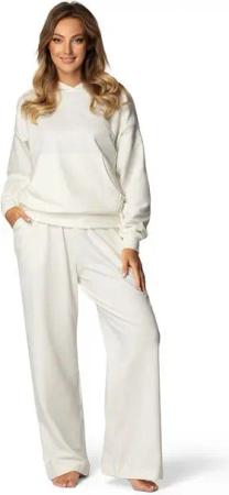 DKaren Freizeitanzug Damen Hausanzug Jogginganzug B8 Oversize (Set, 2-tlg), bestehend aus Kapuzenpullover & breite Jogginghose