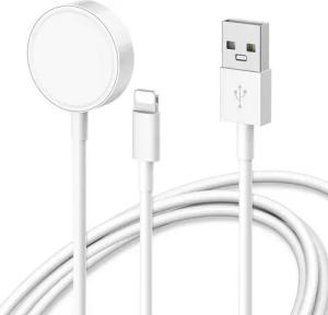 BRAIDOL Ladegerät 2 in 1 Watch Ladekabel passt für Apple Watch und iPhone Induktions-Ladegerät (Schnellladung, Magnetisch, Universal, 1 tlg 2 in 1 Kabelloses Ladegerät,USB Tragbares Uhr Ladegerät, passt für iWatch Series 8/8 ultra/SE/7/6/5/4/3/2/1 & Phone