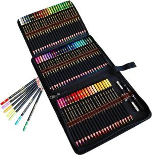 LuxusKollektion Buntstift 72 Buntstifte Bleistift Farbstifte Malset Premium Zipper Case