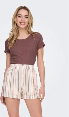 ONLY T-Shirt Carlotta 15256154 Rosa Tight Fit