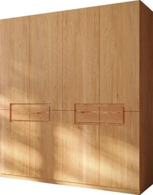 Home affaire Kleiderschrank Léopoldine aus Kernbuche, erhältlich in verschiedenen Breiten Massivholz-Kleiderschrank, im 50 cm Raster planbar