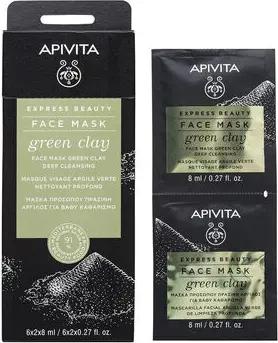 Apivita Masken Express Beauty Mascarilla Facial Limpieza Profunda Con Arcilla