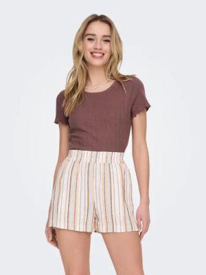 ONLY T-Shirt Carlotta 15256154 Rosa Tight Fit