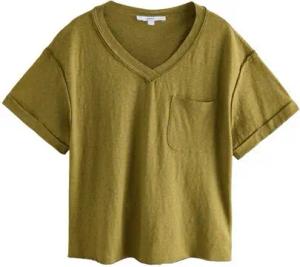 Next V-Shirt Legeres Oversize-T-Shirt mit V-Ausschnitt (1-tlg)