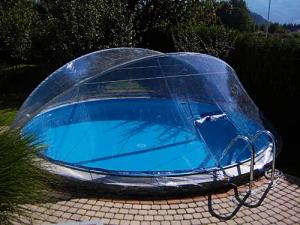 Clear Pool Poolverdeck "Cabrio Dome", in verschiedenen Größen