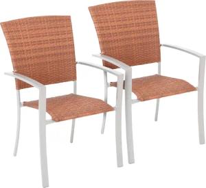 MERXX Gartenstuhl "Savonna", (Set), 2 St., 2er Set, Polyrattan, stapelbar, 2er Set