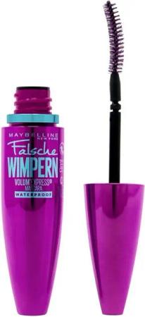MAYBELLINE NEW YORK Mascara Volum‘ Express Falsche Wimpern Waterproof, mit patentierter Löffelbürste
